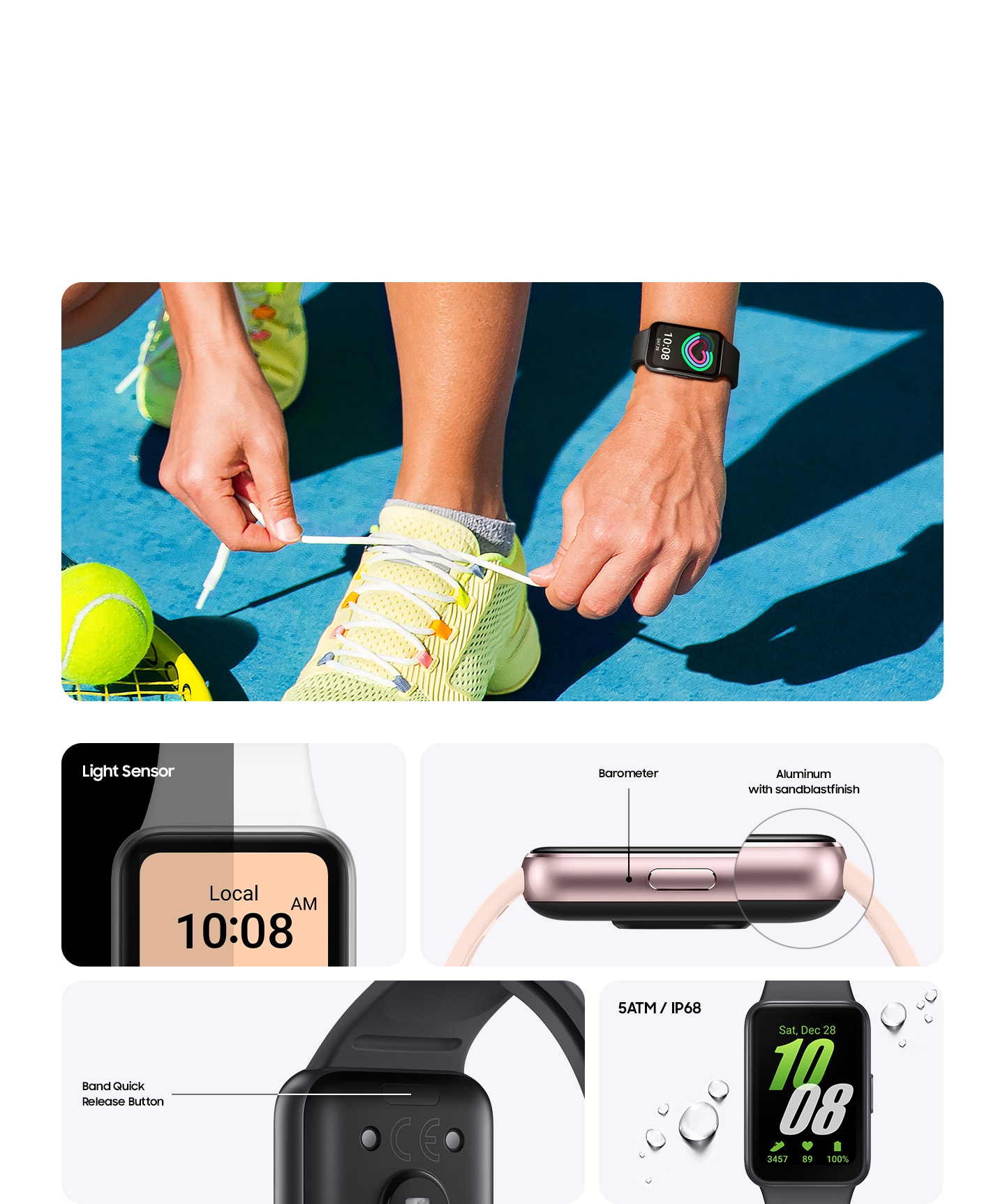 Samsung Galaxy Fit3 Gray, imagen de producto del modelo exacto.