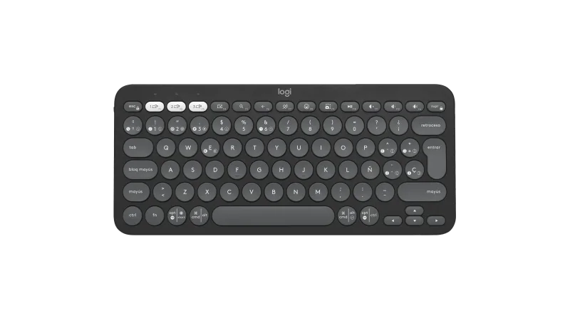 Logitech Pebble Keys 2 K380s QWERTY español grafito 920-011827