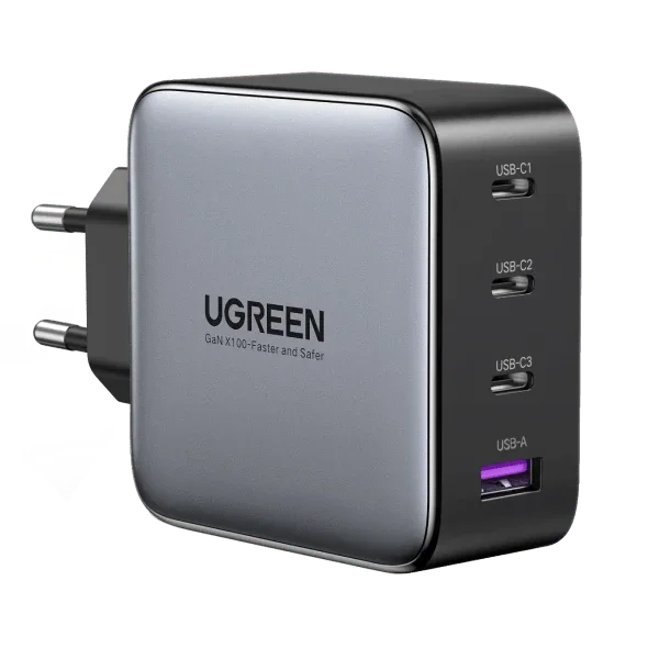 UGREEN Nexode 100 W, 3 USB-C + USB-A, 40747 negro