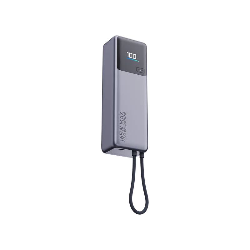 Xiaomi 165W Power Bank 10.000 mAh BHR9361GL gris con cable USB-C integrado