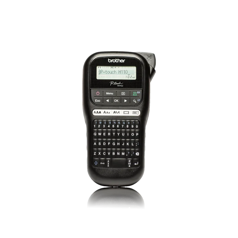 Brother PT-H110 negra, teclado QWERTY