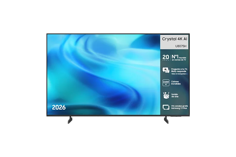 Samsung Crystal UHD U8075H TU43U8075HUXXC de 43 pulgadas, Titanium Gray