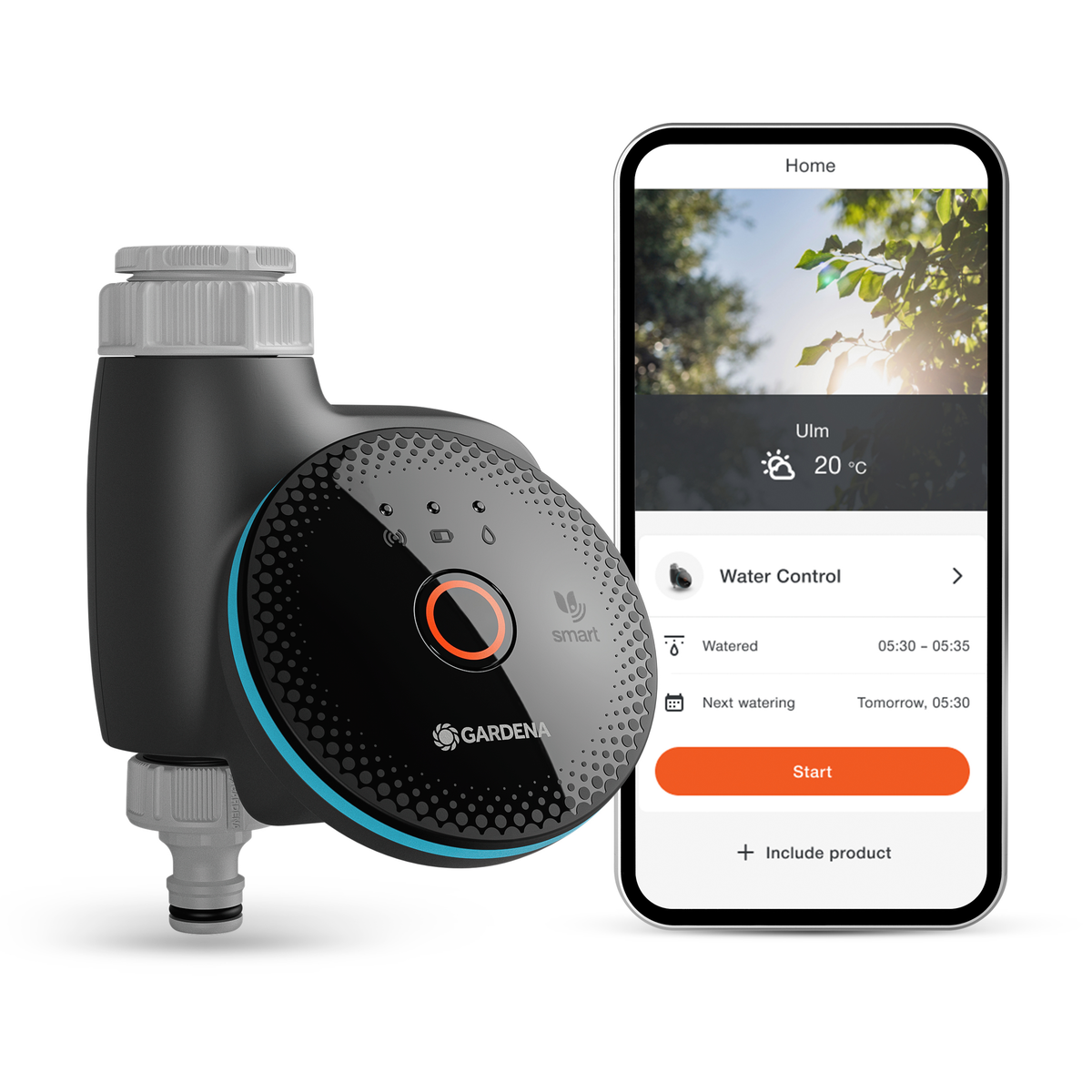 GARDENA smart Water Control 19033-20, imagen de producto del modelo exacto.